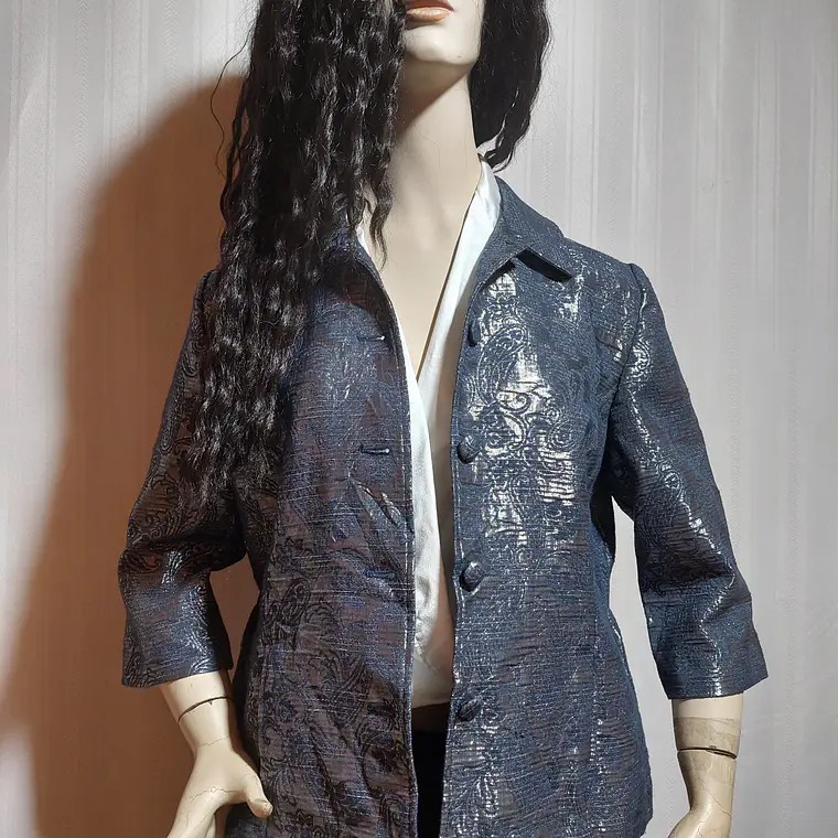 BLAZER GRIS PLATEADO ALFRED DUNNER TALLA 12P 1