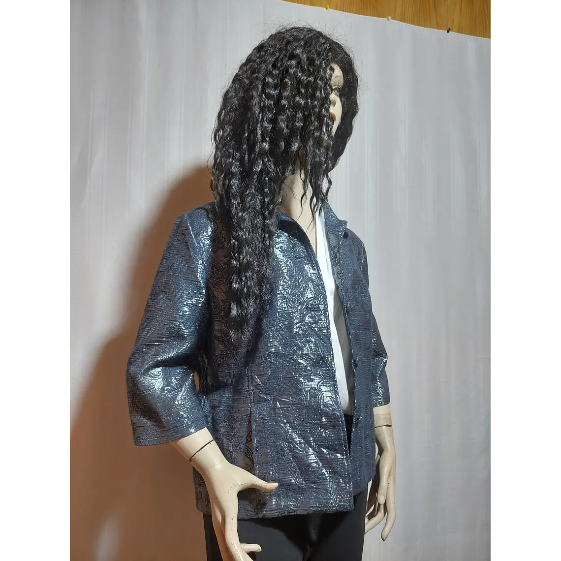 BLAZER GRIS PLATEADO ALFRED DUNNER TALLA 12P 2