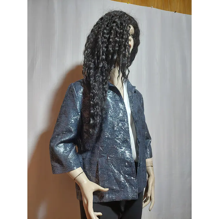 BLAZER GRIS PLATEADO ALFRED DUNNER TALLA 12P 2