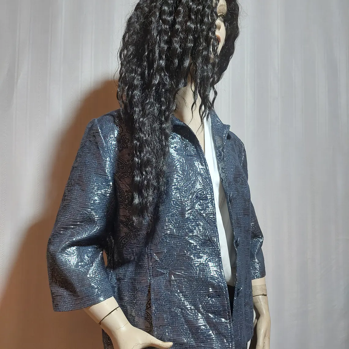 BLAZER GRIS PLATEADO ALFRED DUNNER TALLA 12P 2