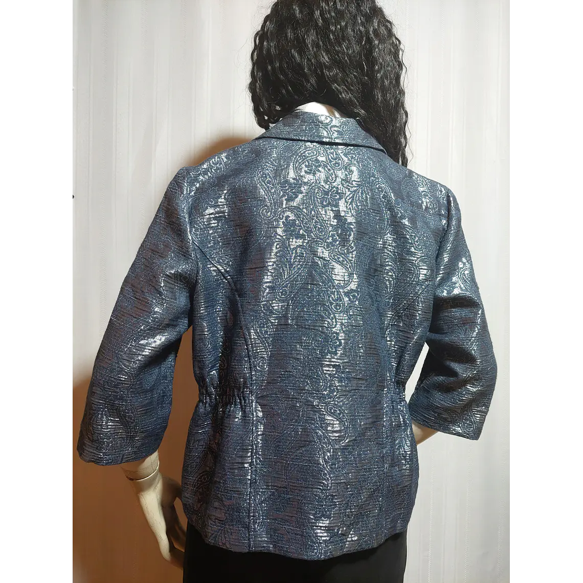 BLAZER GRIS PLATEADO ALFRED DUNNER TALLA 12P 4