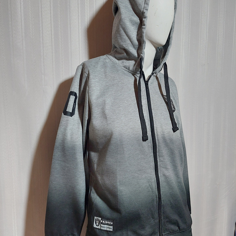 POLERÓN GRIS RAIDERS TALLA XL 3