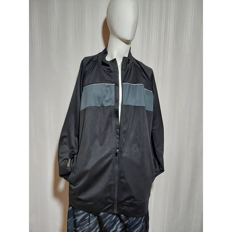 CHAQUETA DEPORTIVA NEGRA ATHLETIC TALLA 3XL 1