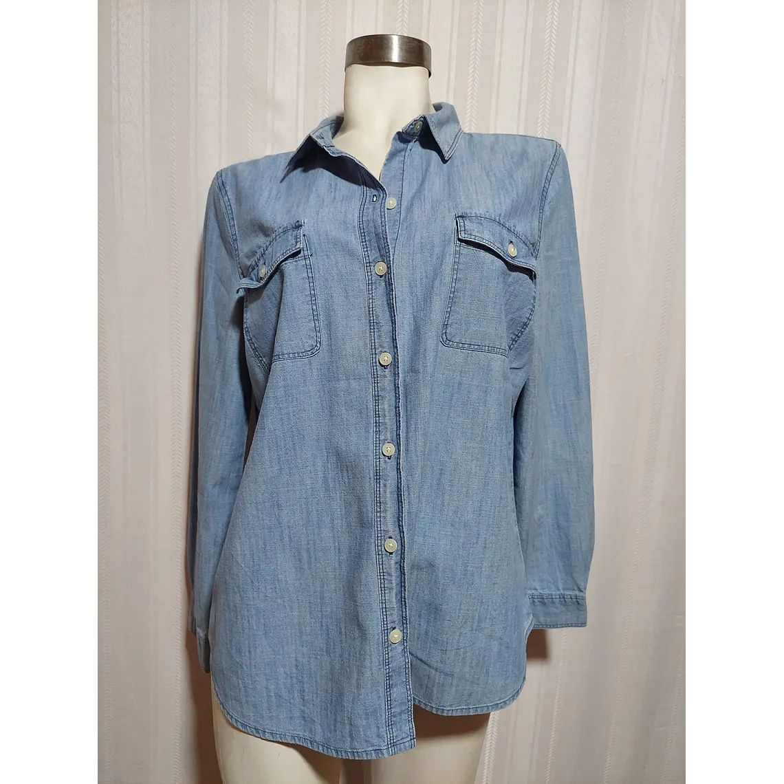 BLUSA JEANS AZUL OLD NAVY TALLA L 1