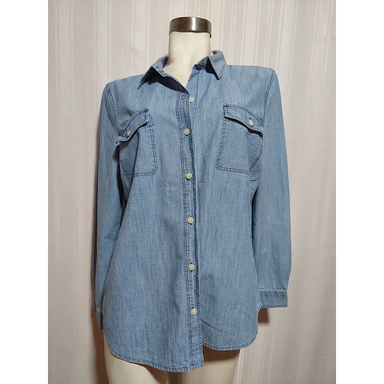 BLUSA JEANS AZUL OLD NAVY TALLA L 1