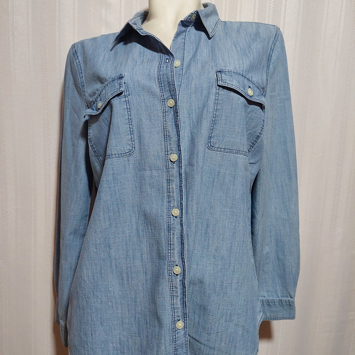 BLUSA JEANS AZUL OLD NAVY TALLA L 1