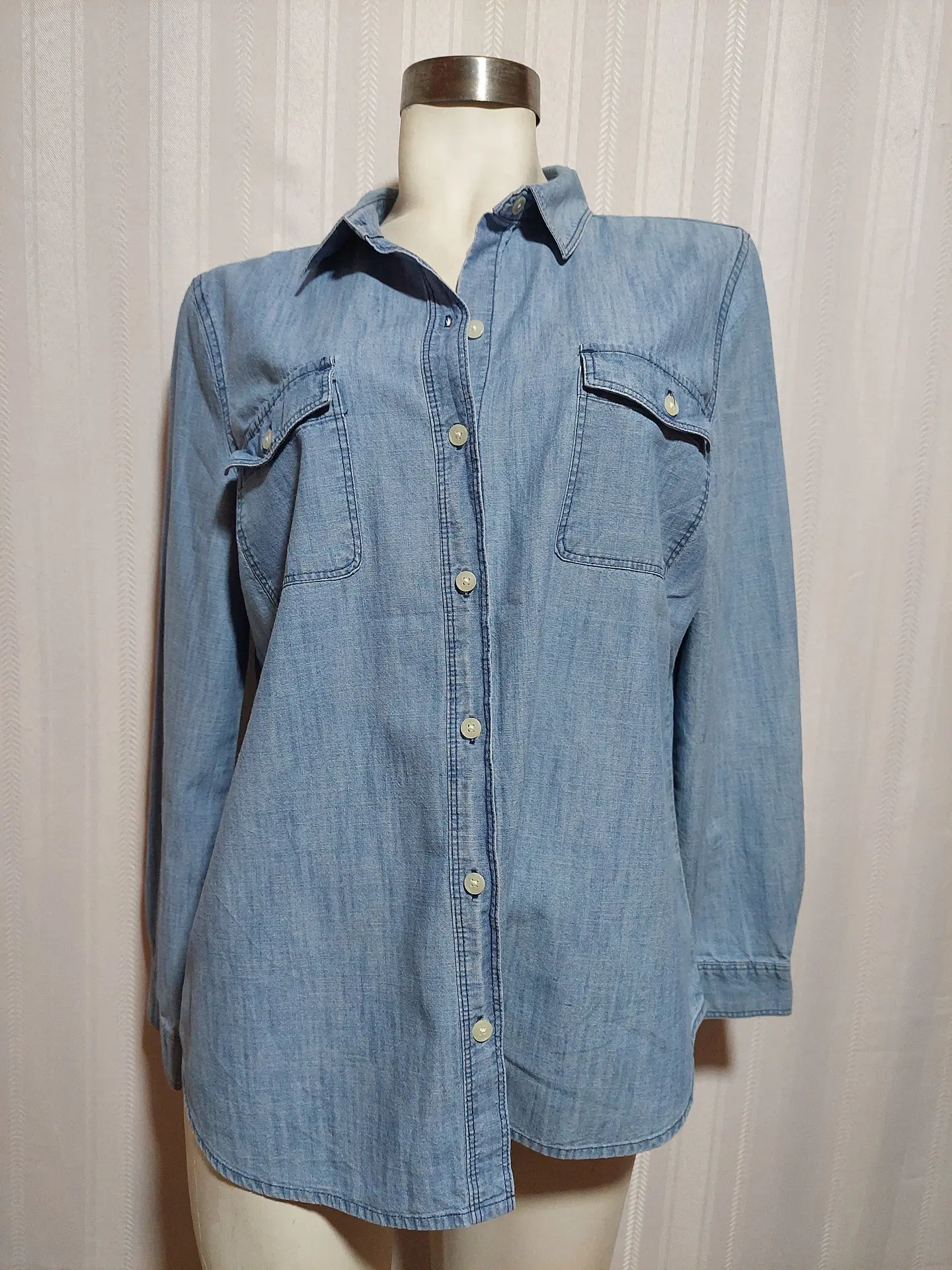 BLUSA JEANS AZUL OLD NAVY TALLA L 1