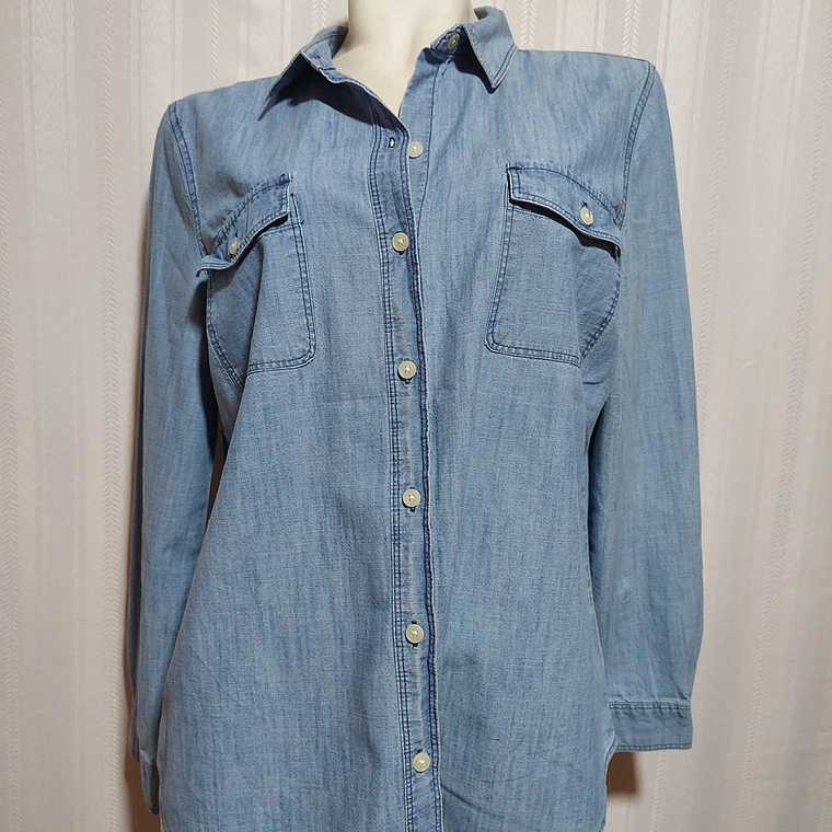 BLUSA JEANS AZUL OLD NAVY TALLA L 1