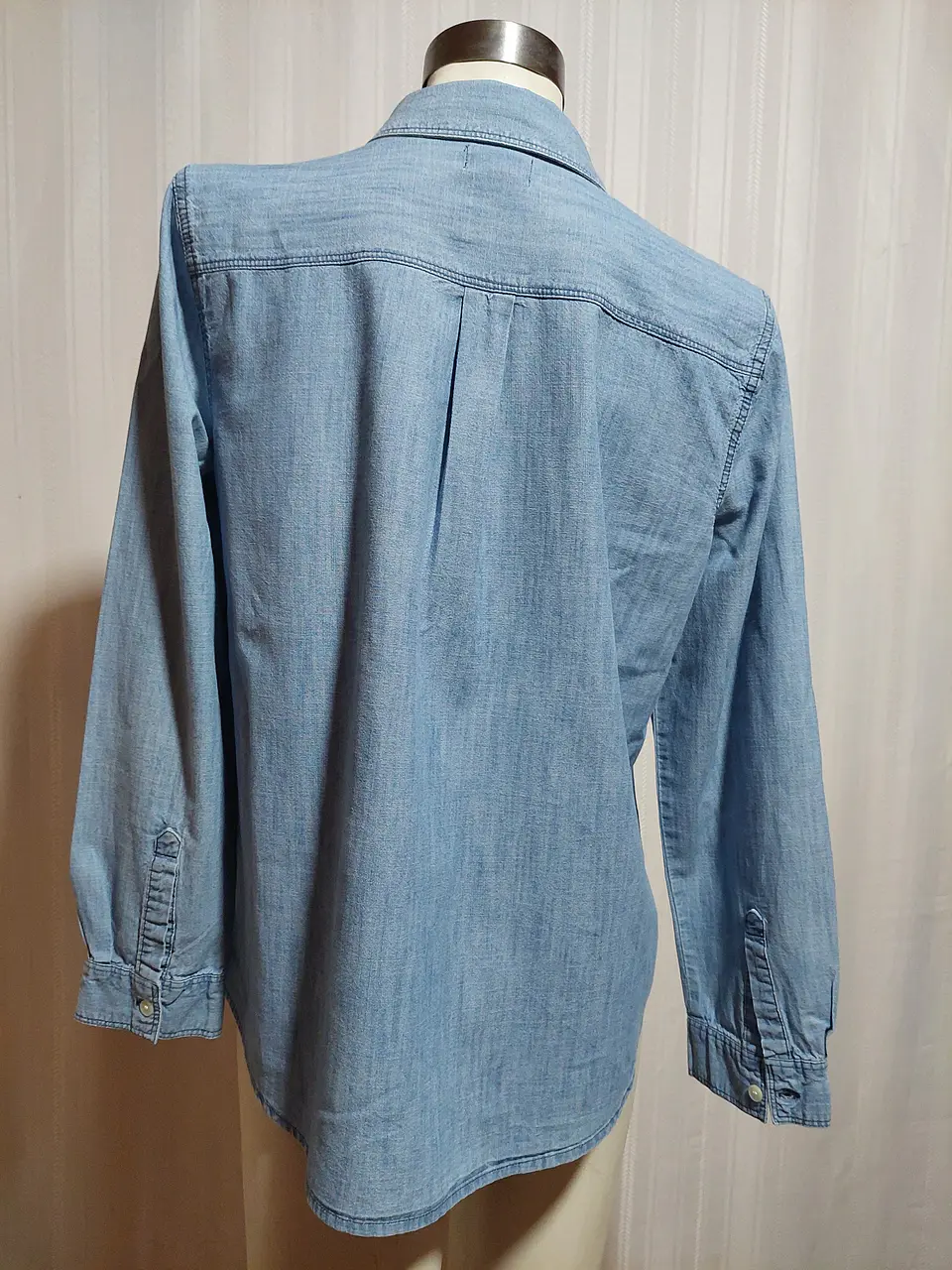 BLUSA JEANS AZUL OLD NAVY TALLA L 4