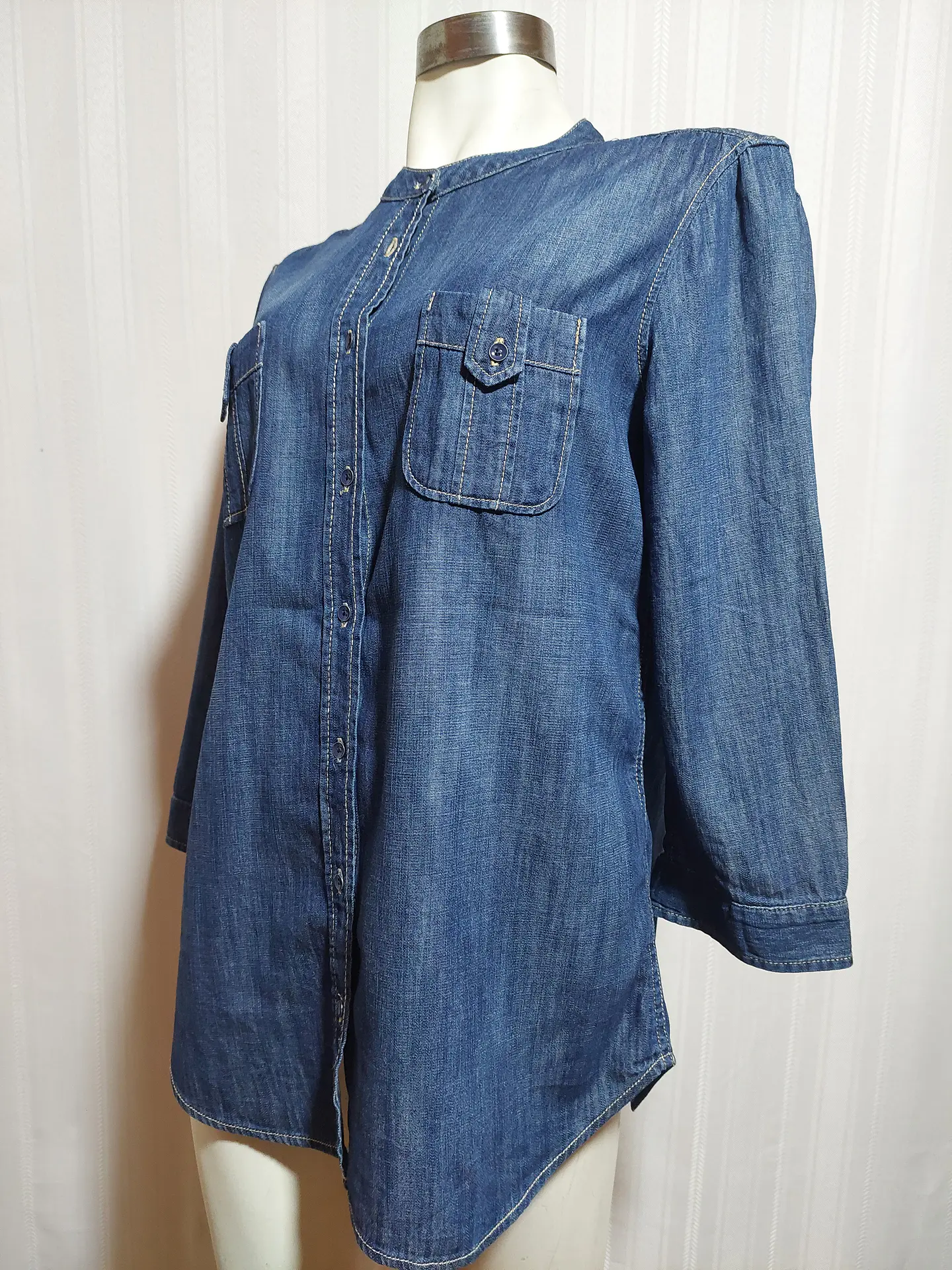 BLUSA JEANS AZUL JOE TALLA L 2