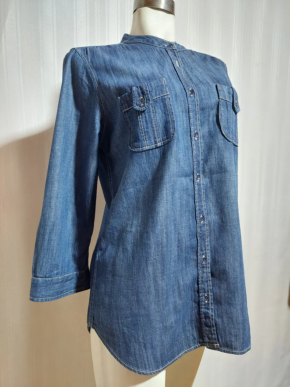 BLUSA JEANS AZUL JOE TALLA L 3