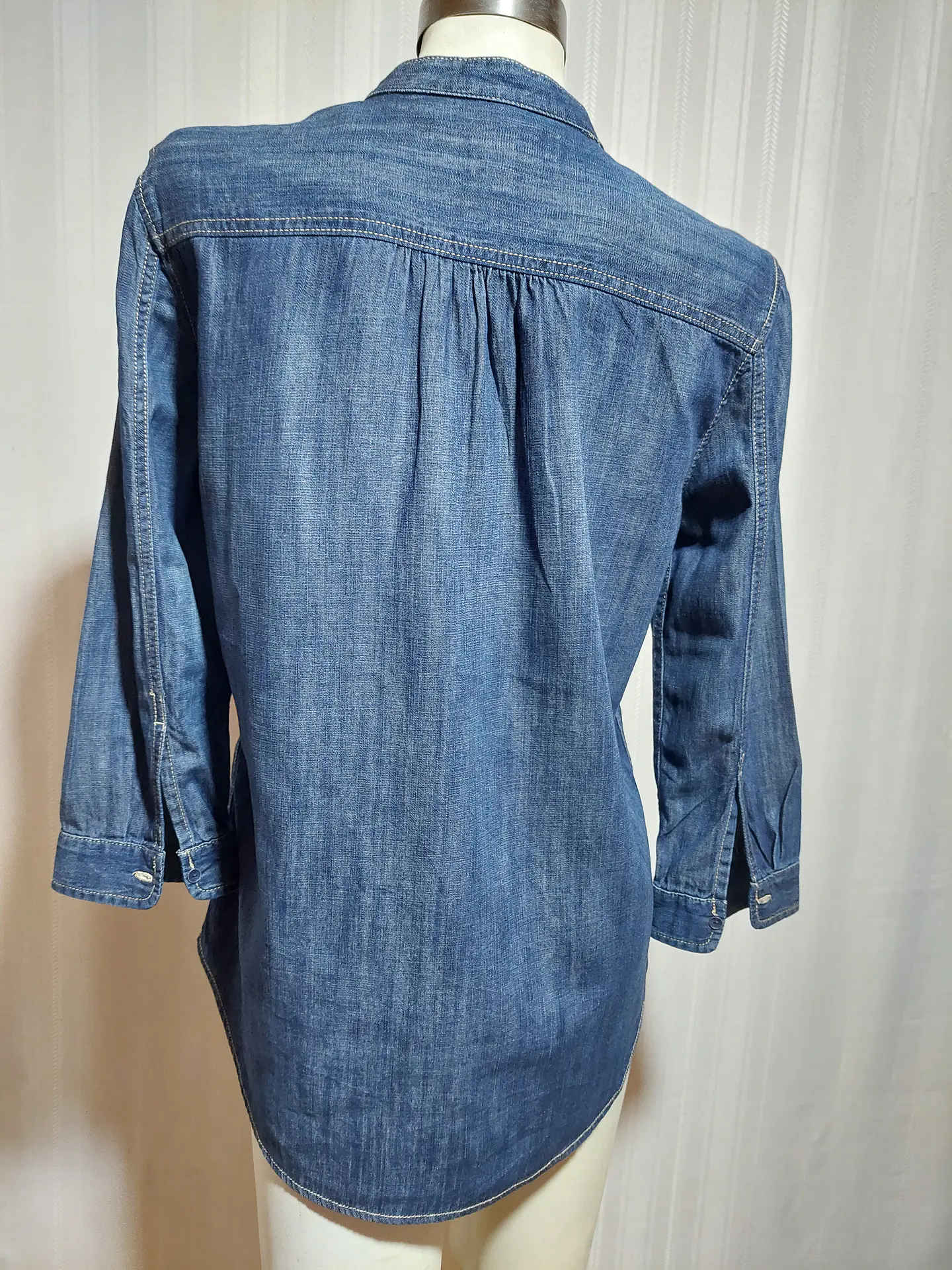 BLUSA JEANS AZUL JOE TALLA L 4