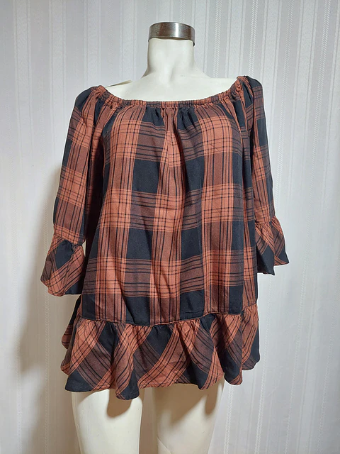 BLUSA RUST BEACHLUNCHLOUNGE TALLA XL 