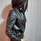 CHAQUETA CUERO NEGRA VERA PELLE TALLA 42 - Miniatura 1