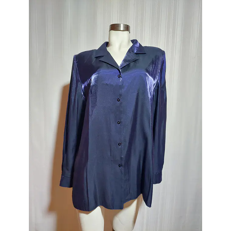 BLUSA AZUL MARINO METALIZADO  CANDA TALLA 50 1