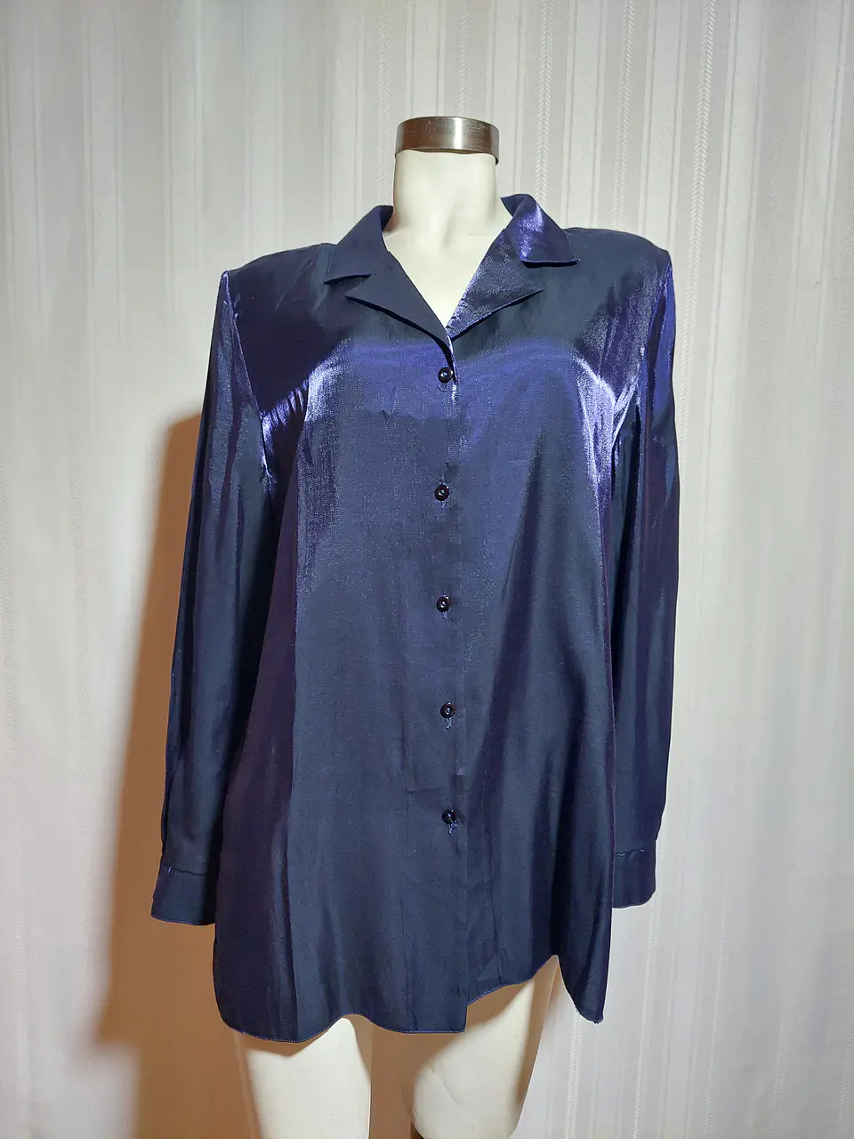BLUSA AZUL MARINO METALIZADO  CANDA TALLA 50 1