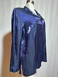 BLUSA AZUL MARINO METALIZADO  CANDA TALLA 50 - Miniatura 2