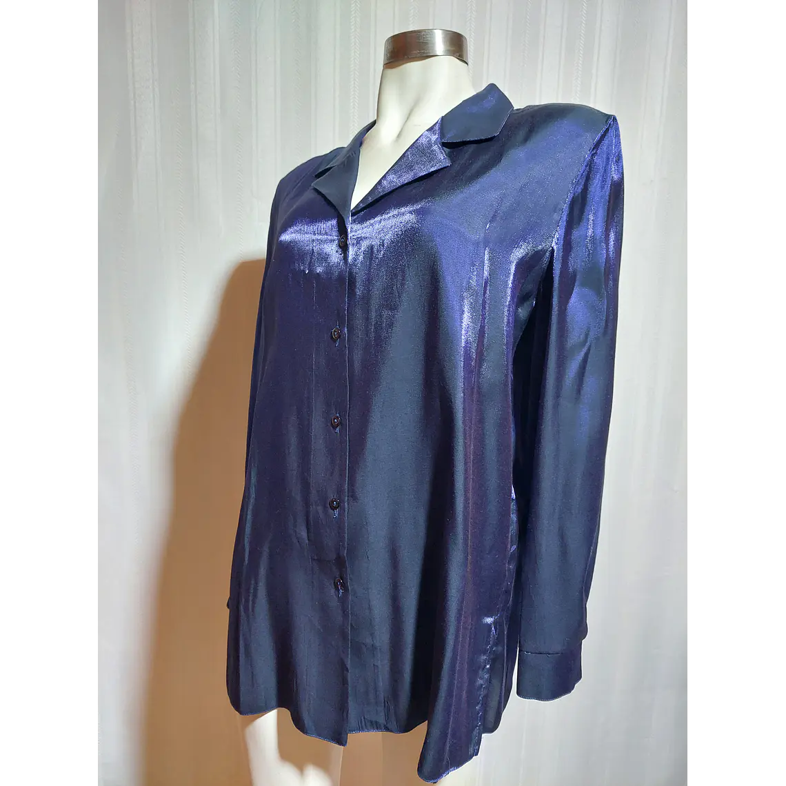 BLUSA AZUL MARINO METALIZADO  CANDA TALLA 50 3