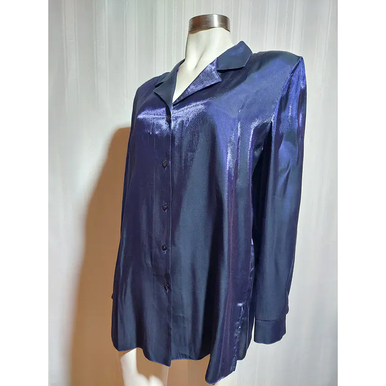 BLUSA AZUL MARINO METALIZADO  CANDA TALLA 50 3