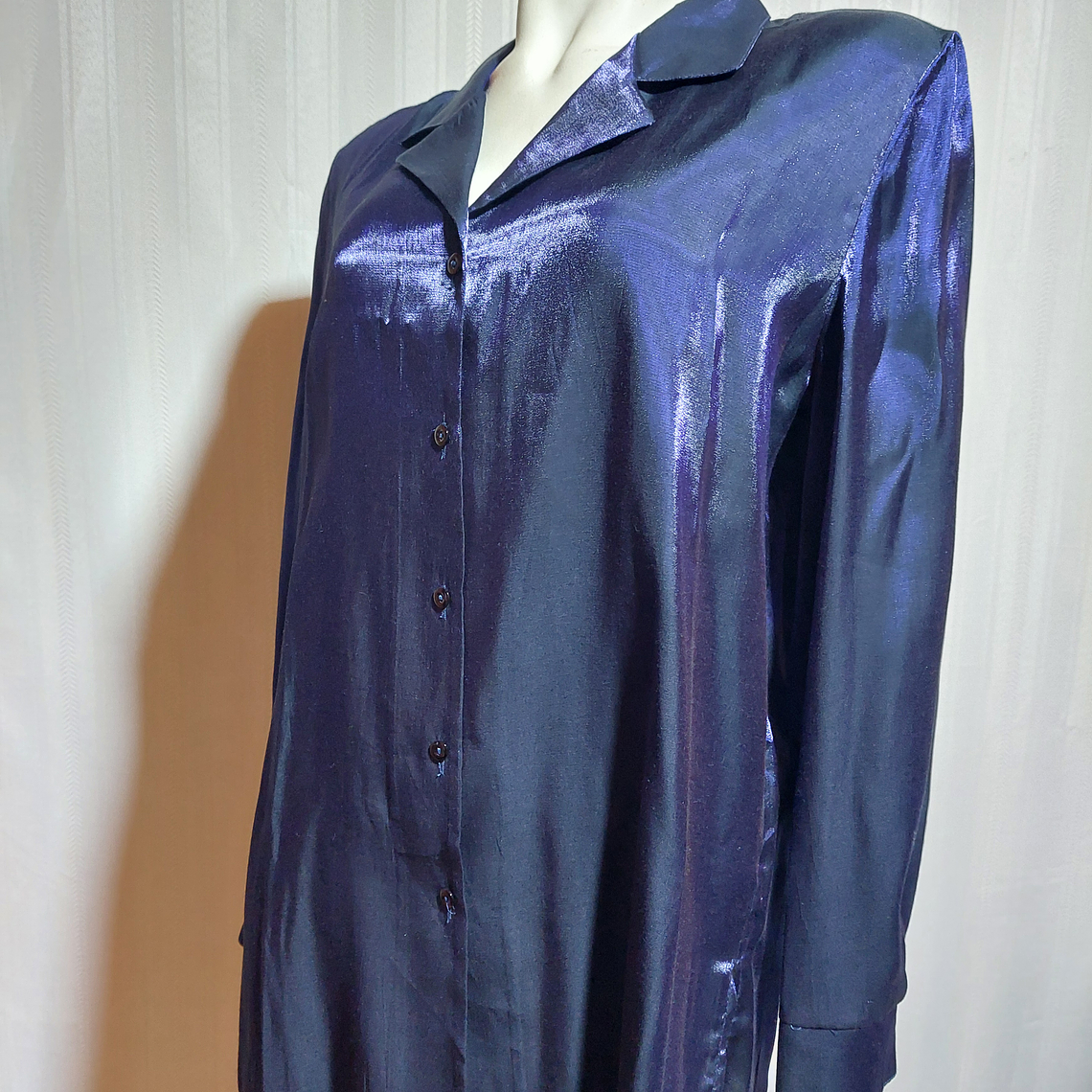 BLUSA AZUL MARINO METALIZADO  CANDA TALLA 50 3