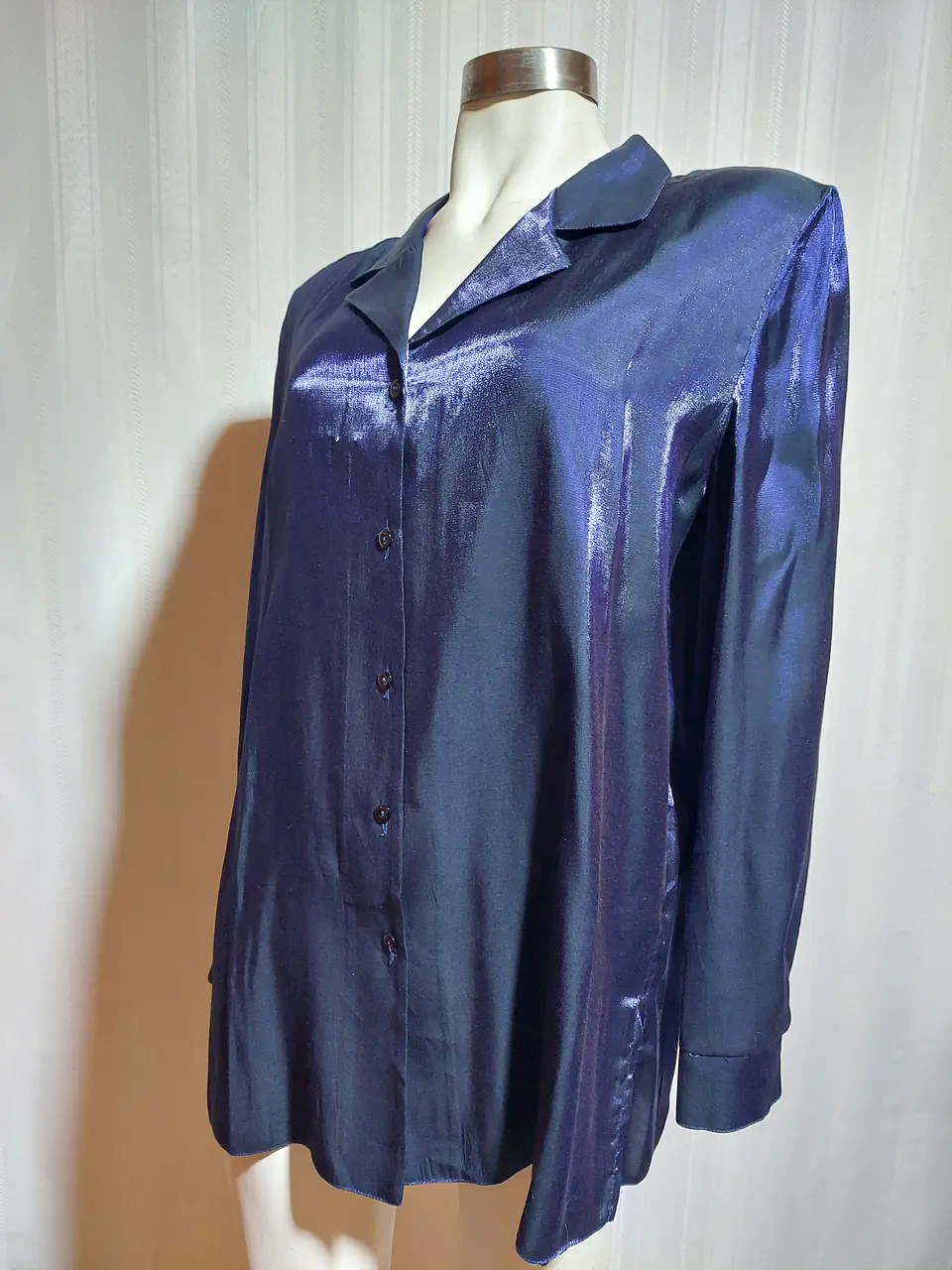BLUSA AZUL MARINO METALIZADO  CANDA TALLA 50 3