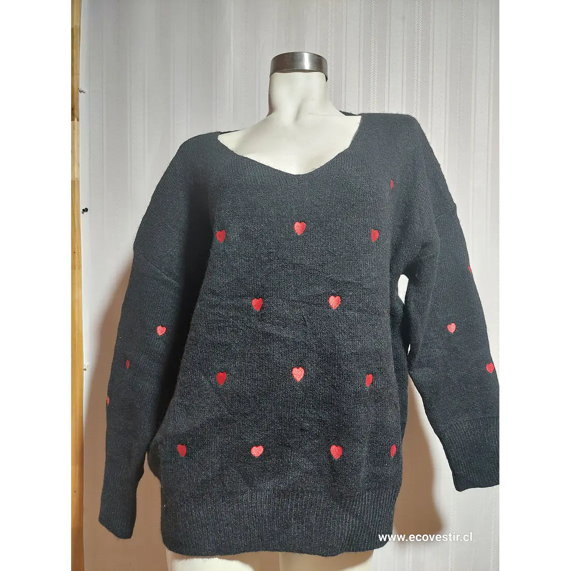 SWEATER CASUAL NEGRO DAVI&DANI TALLA 1XL 1