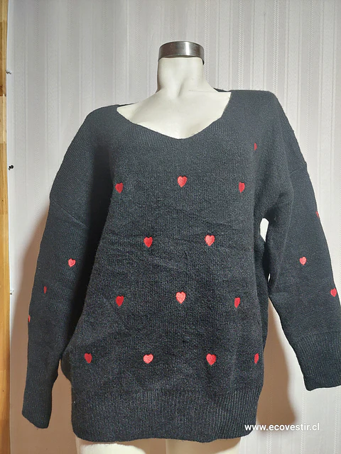 SWEATER CASUAL NEGRO DAVI&DANI TALLA 1XL