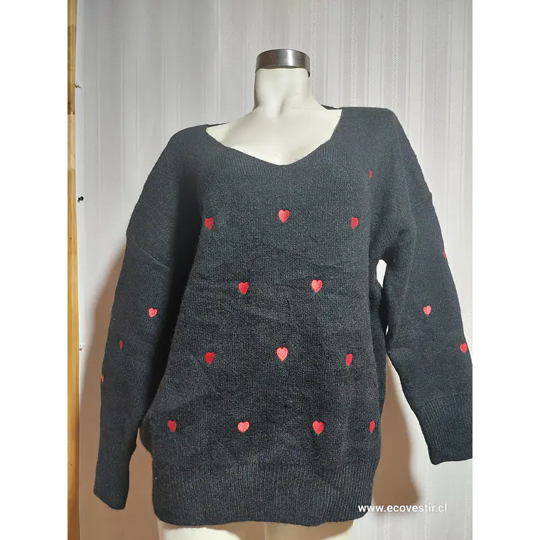 SWEATER CASUAL NEGRO DAVI&DANI TALLA 1XL 1