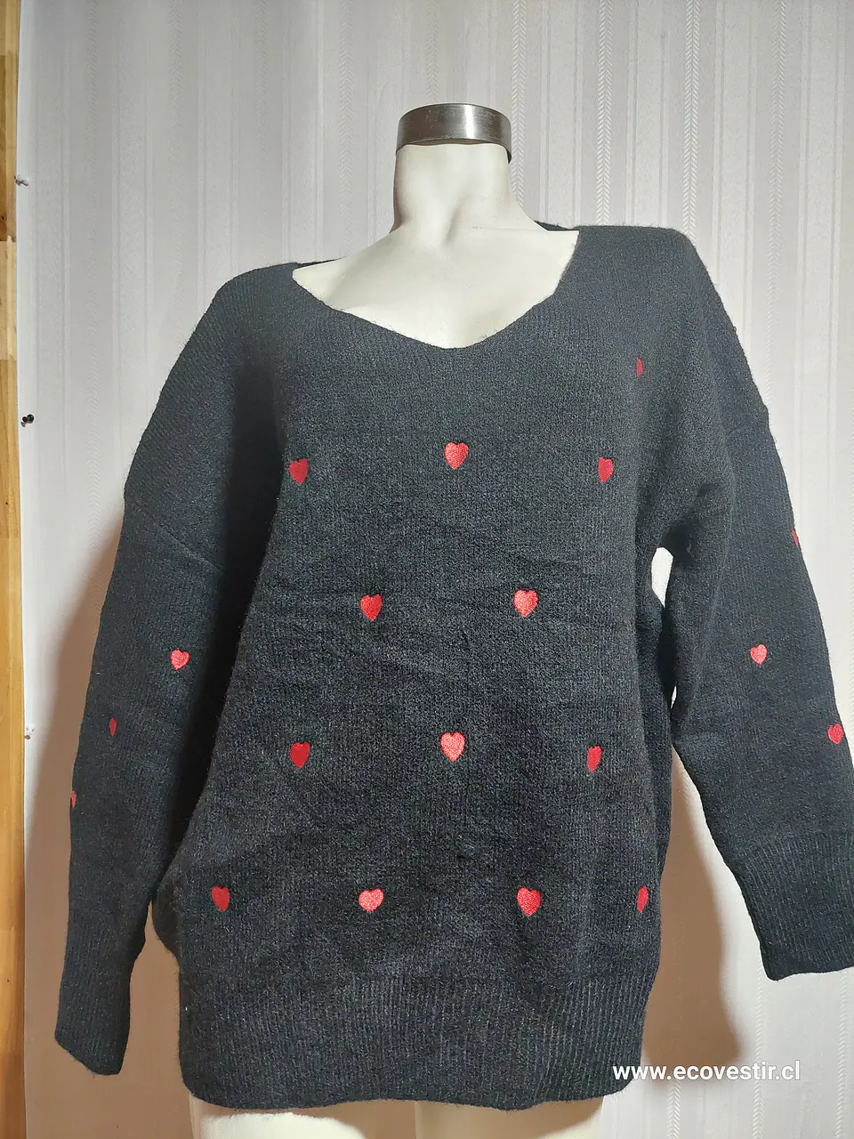 SWEATER CASUAL NEGRO DAVI&DANI TALLA 1XL 1