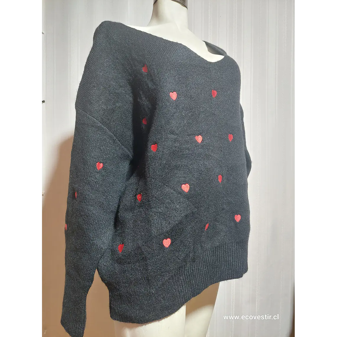 SWEATER CASUAL NEGRO DAVI&DANI TALLA 1XL 2