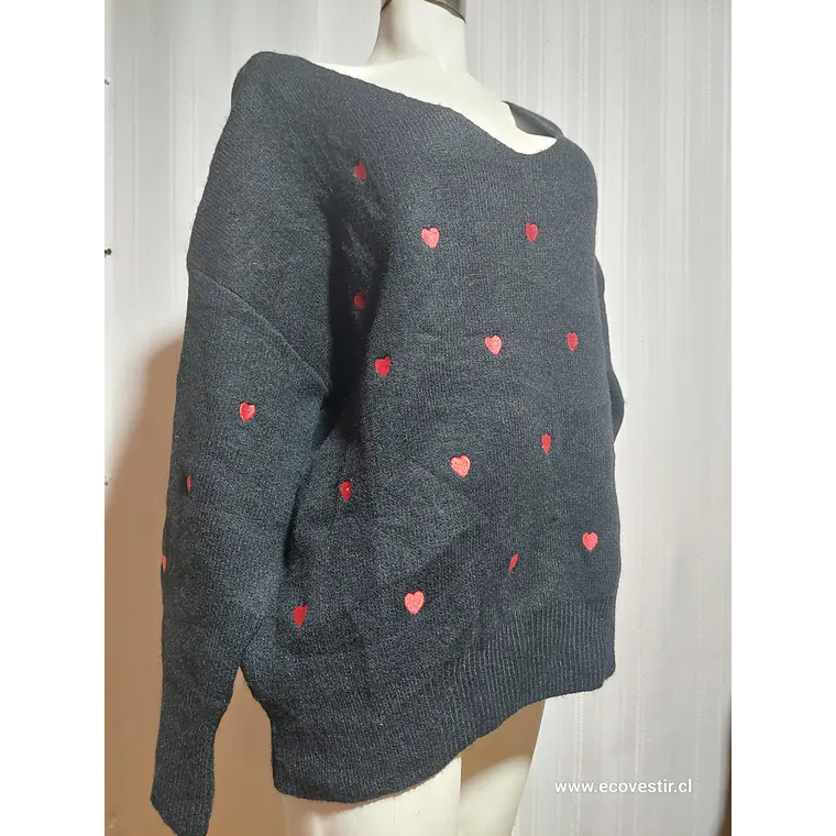 SWEATER CASUAL NEGRO DAVI&DANI TALLA 1XL 2