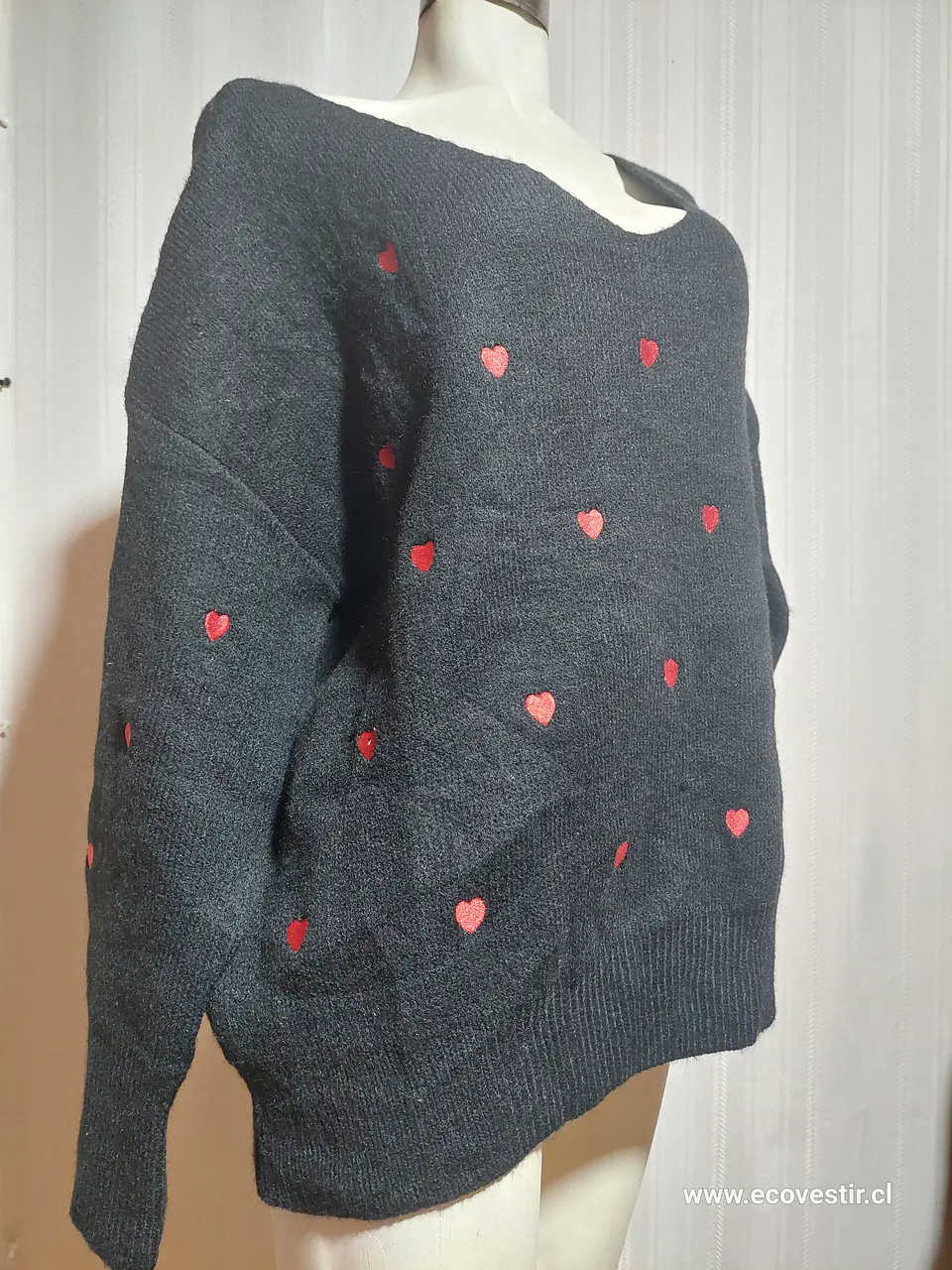 SWEATER CASUAL NEGRO DAVI&DANI TALLA 1XL 2