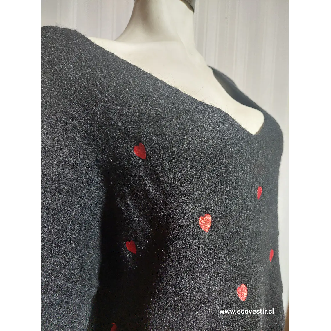 SWEATER CASUAL NEGRO DAVI&DANI TALLA 1XL 3