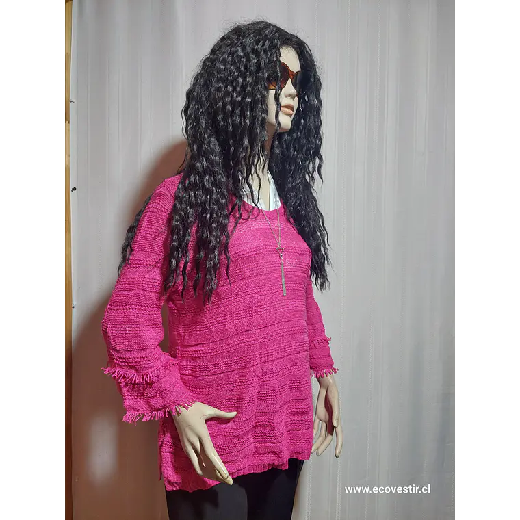 SWEATER ROSADO CHICO´S  TALLA L 2