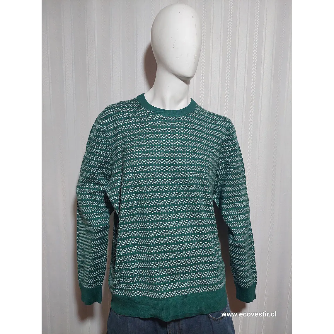 SWEATER CASUAL VERDE FREE ASSEMBLY TALLA XL 1