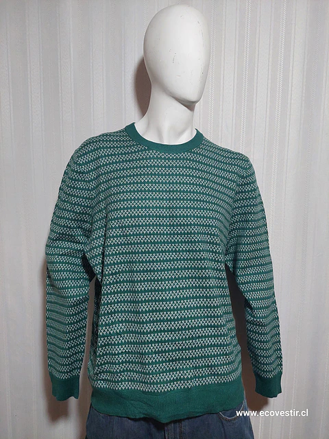 SWEATER CASUAL VERDE FREE ASSEMBLY TALLA XL