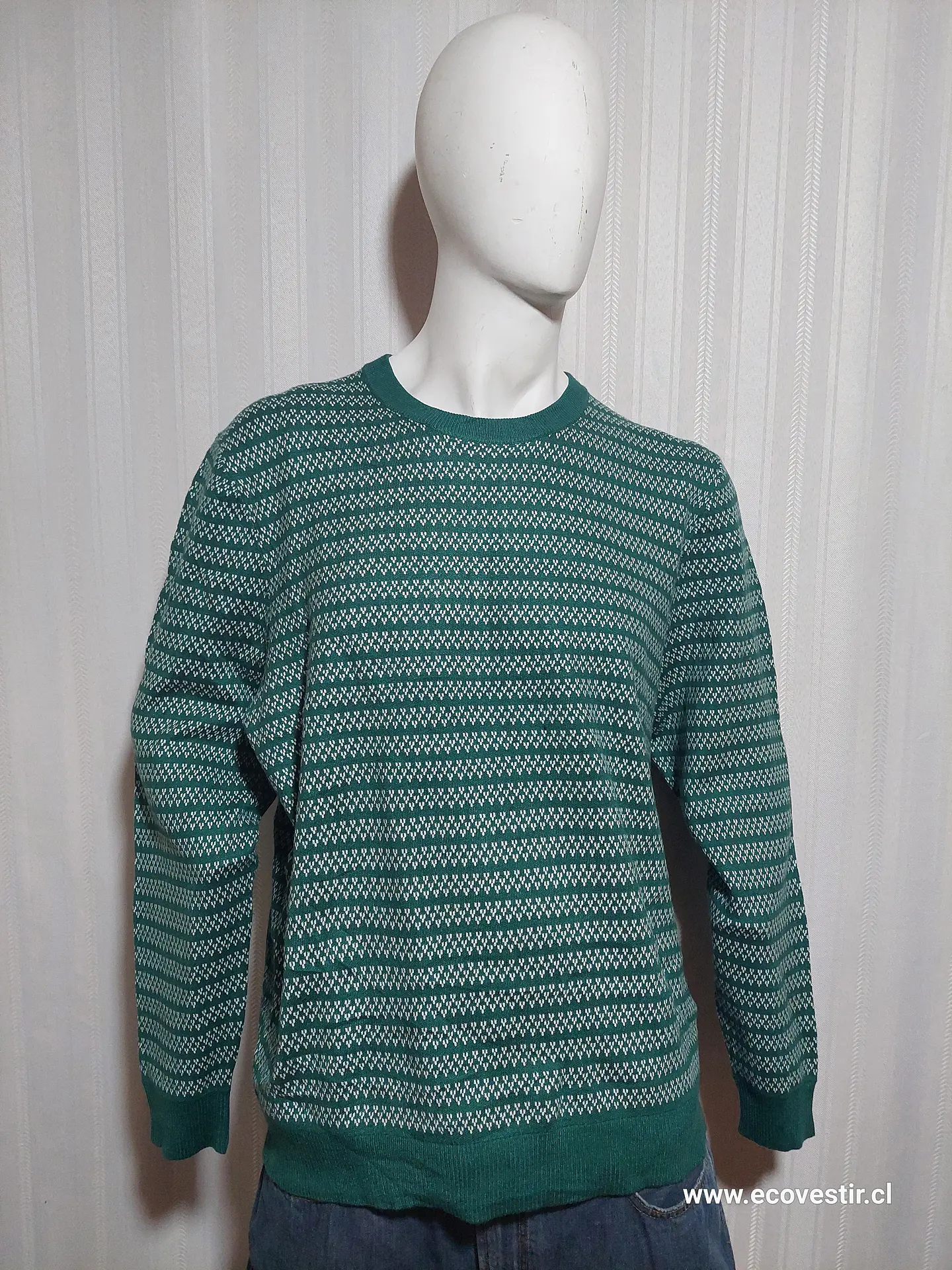 SWEATER CASUAL VERDE FREE ASSEMBLY TALLA XL 1