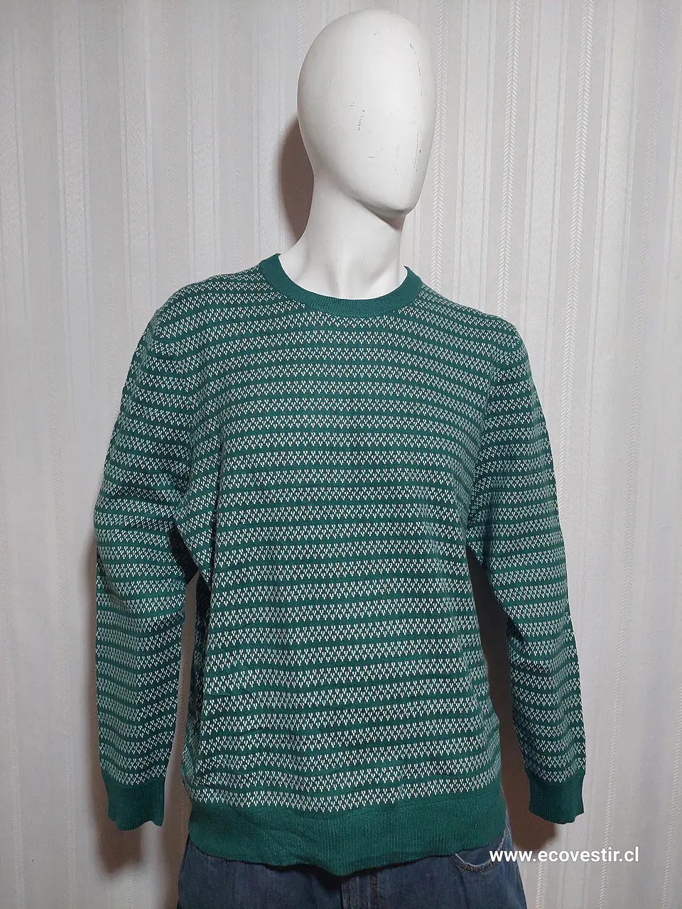 SWEATER CASUAL VERDE FREE ASSEMBLY TALLA XL 1