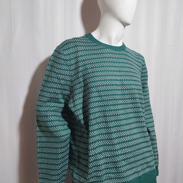 SWEATER CASUAL VERDE FREE ASSEMBLY TALLA XL 2