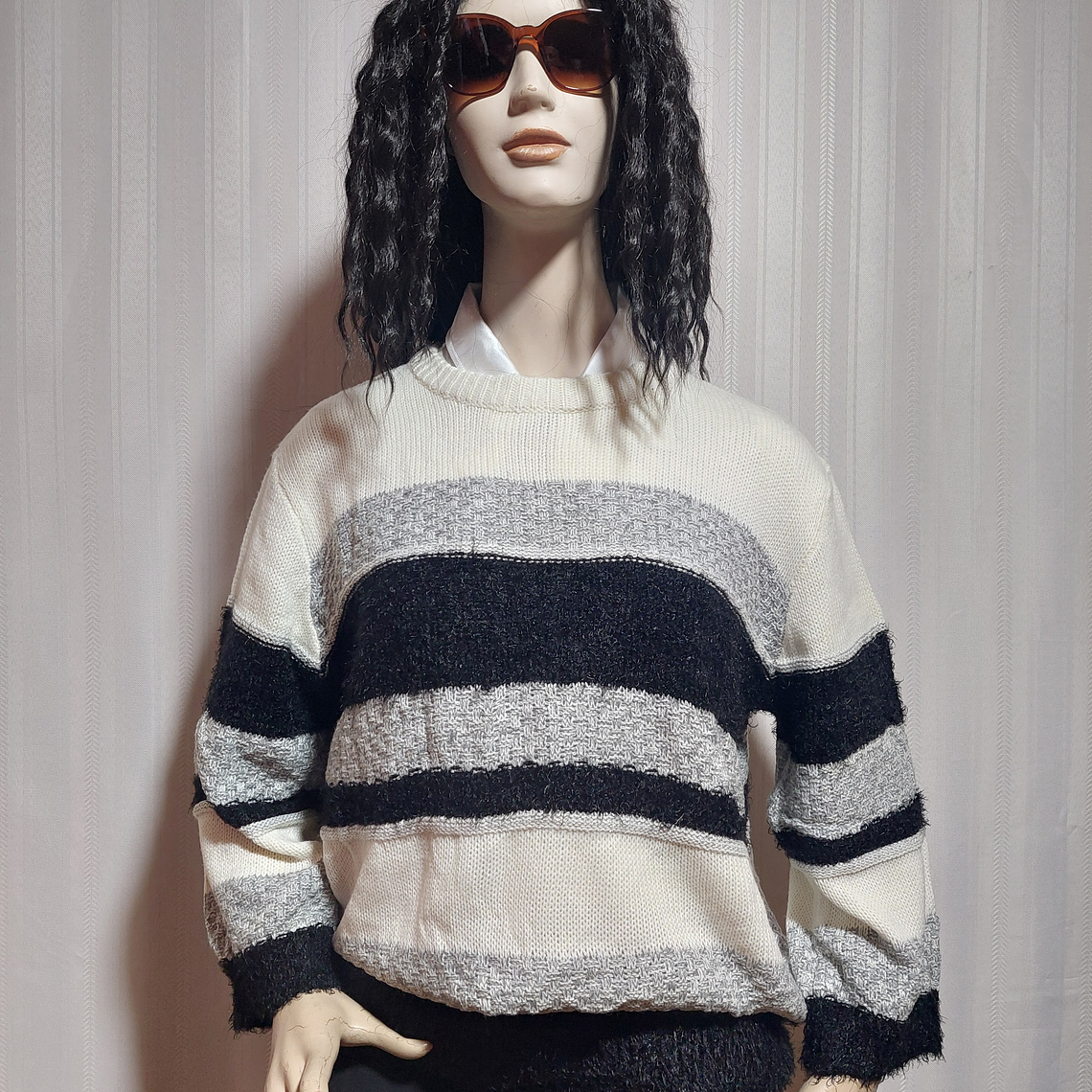 SWEATER CASUAL MULTICOLOR VANILLA STUDIO TALLA  3L 1
