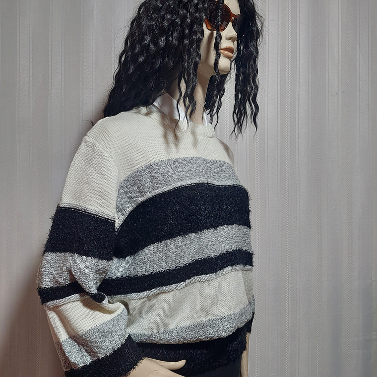 SWEATER CASUAL MULTICOLOR VANILLA STUDIO TALLA  3L 2