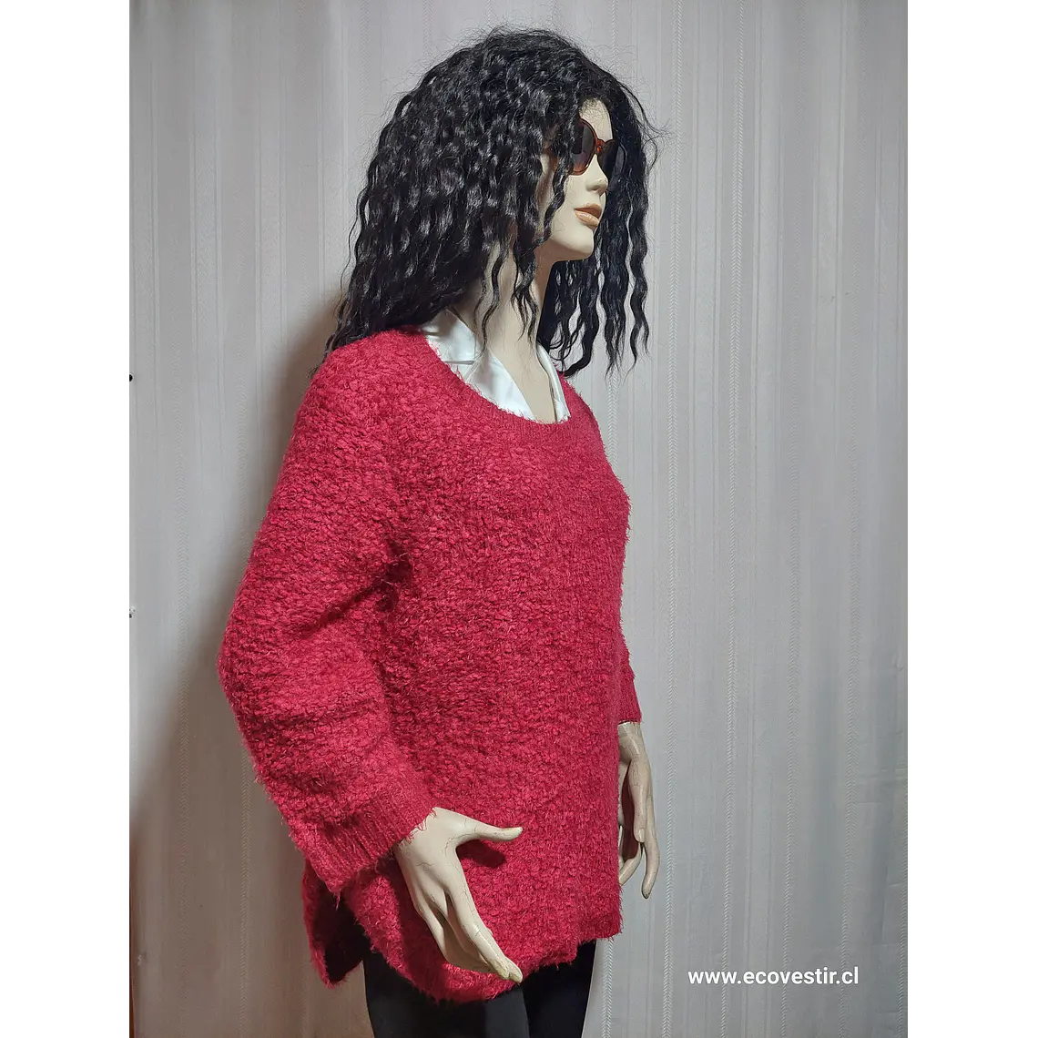 SWEATER CASUAL ROJO, JOHN PAUL RICHARD TALLA XXL 2