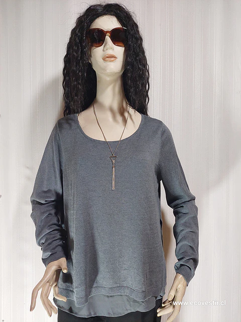 SWEATER GRIS THE LIMITED TALLA XL