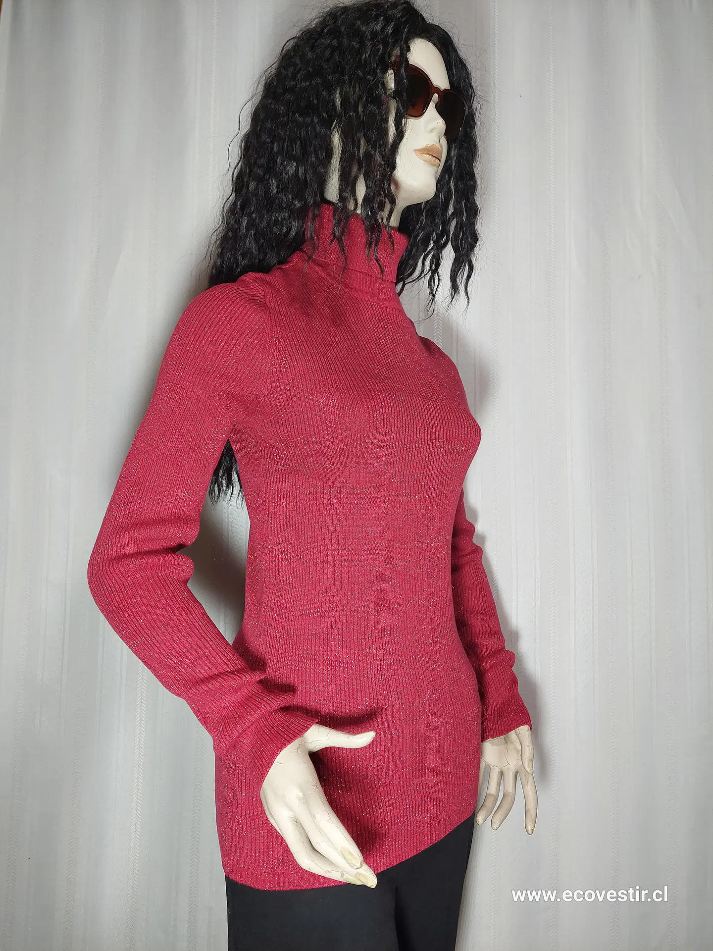 SWEATER ROJO BASIC EDITIONS TALLA XXL 2