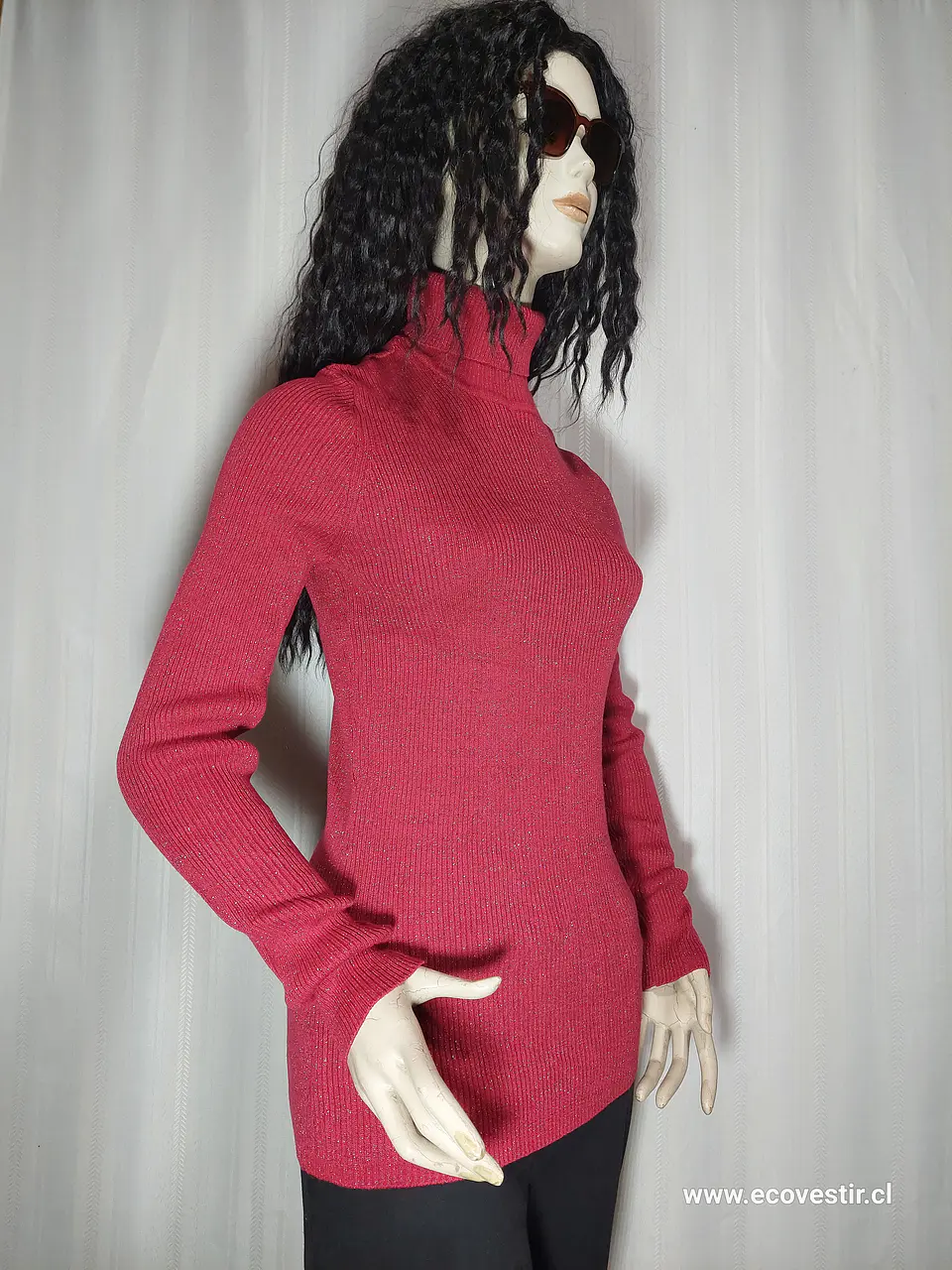 SWEATER ROJO BASIC EDITIONS TALLA XXL 2