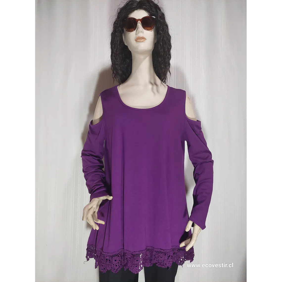 BLUSA VIOLETA UNIBOUTIQUE TALLA XXL 1