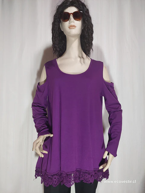 BLUSA VIOLETA UNIBOUTIQUE TALLA XXL