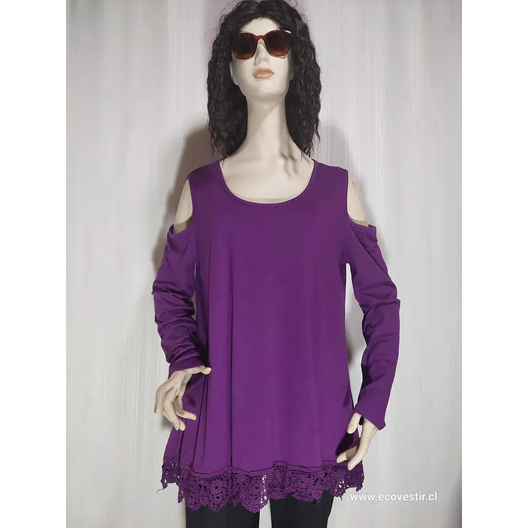 BLUSA VIOLETA UNIBOUTIQUE TALLA XXL 1