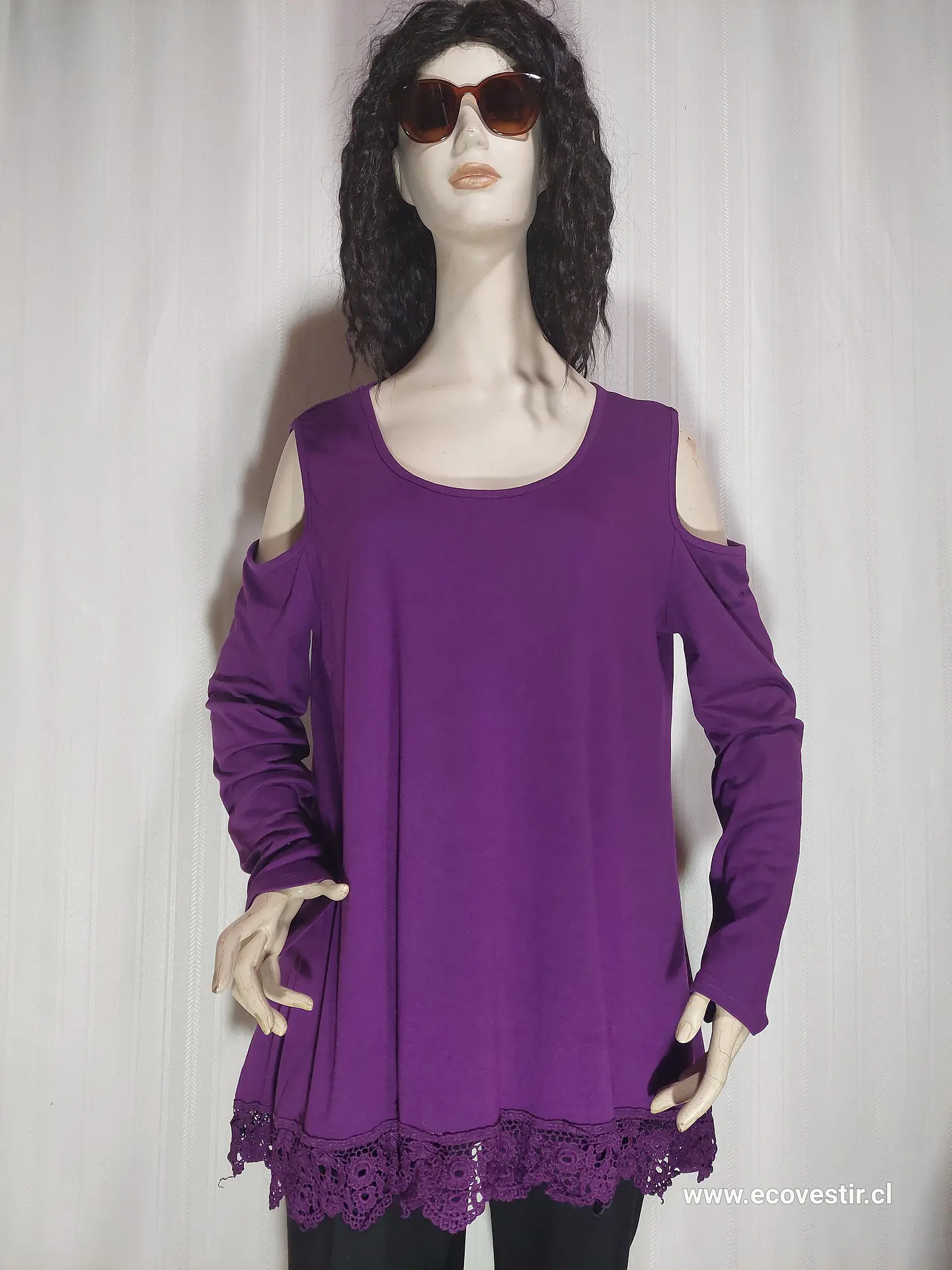 BLUSA VIOLETA UNIBOUTIQUE TALLA XXL 1