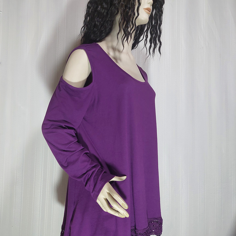BLUSA VIOLETA UNIBOUTIQUE TALLA XXL 2